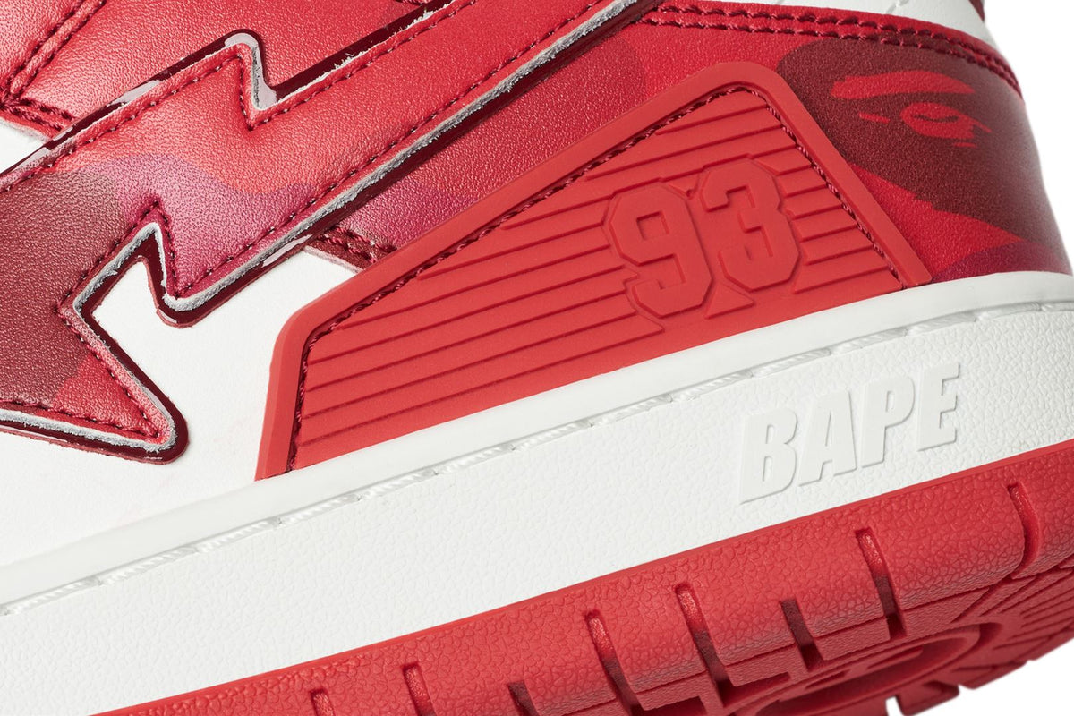 Giay Bape SK8 STA #1 'Red White' 0ZXSHM191310N