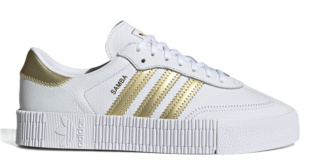 Giay Adidas Sambarose 'White Gold Metallic' EE4681