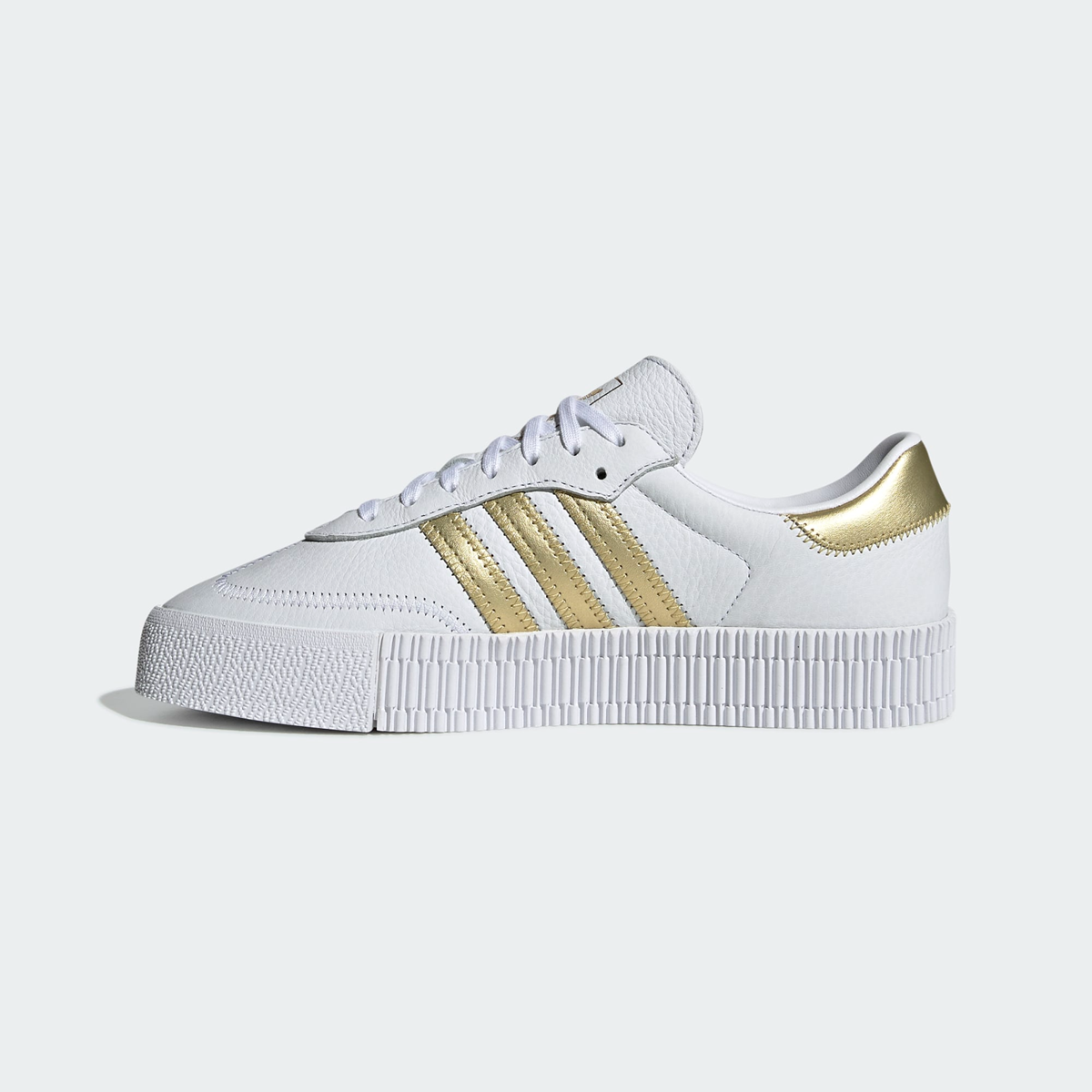 Giay Adidas Sambarose 'White Gold Metallic' EE4681