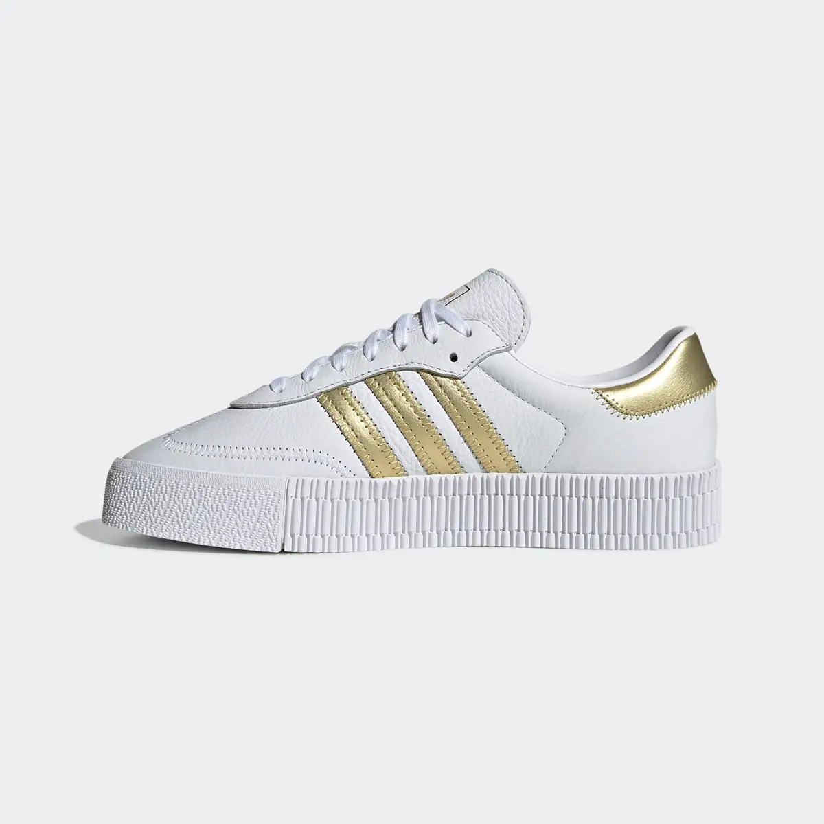 Giay Adidas Sambarose 'White Gold Metallic' EE4681
