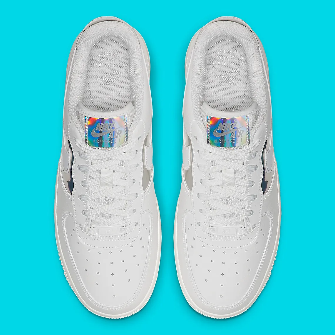 Giay Nike Air Force 1 Low 'White Iridescent' CJ9704-100