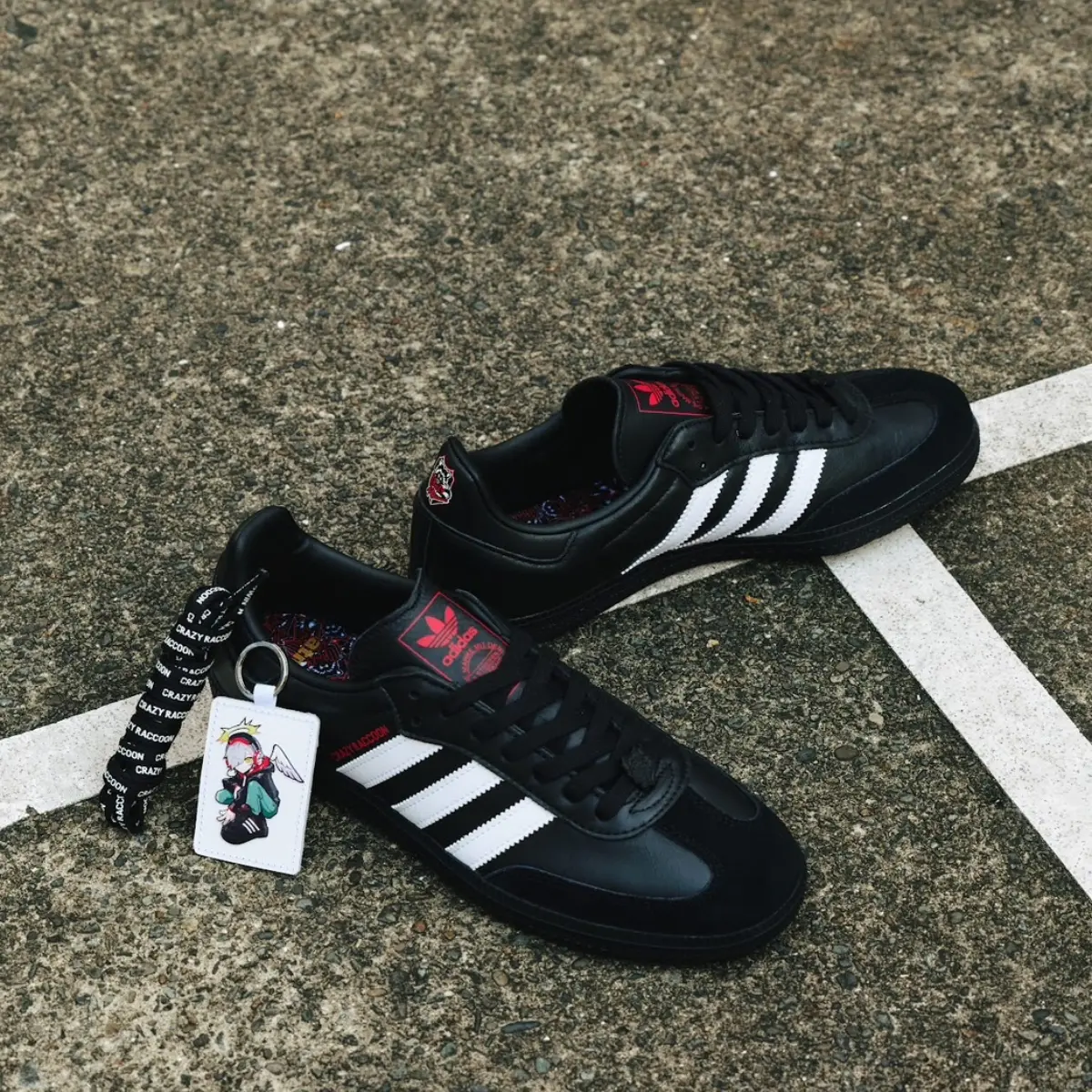 Giay Adidas Samba OG x Atmos 'Crazy Raccoon' IH3518