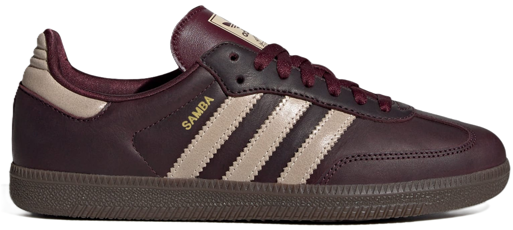 Giay Adidas Samba OG 'Maroon Crystal Sand' IF7004