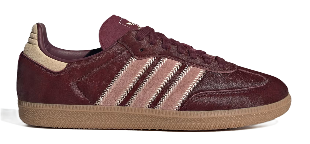 Giay Adidas Samba OG 'Maroon Sand Strata Pony' JP5330
