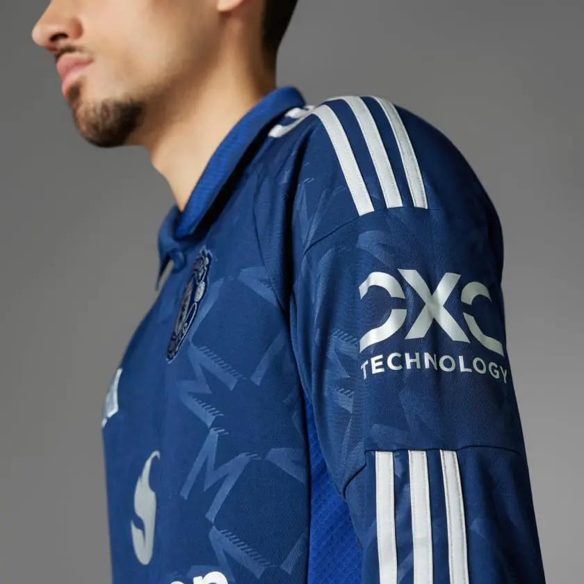 Ao Adidas Manchester United 24/25 Long Sleeve Away Jersey 'Blue' IT1984