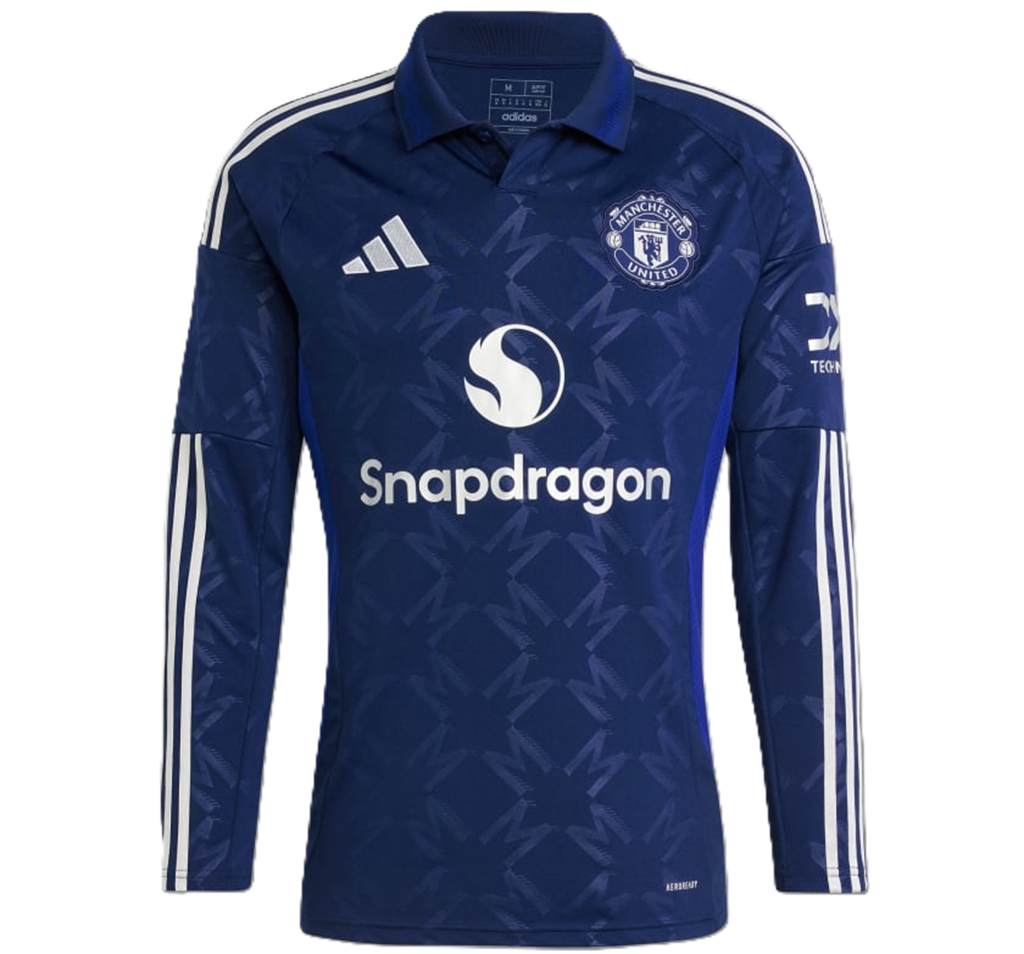 Ao Adidas Manchester United 24/25 Long Sleeve Away Jersey 'Blue' IT1984