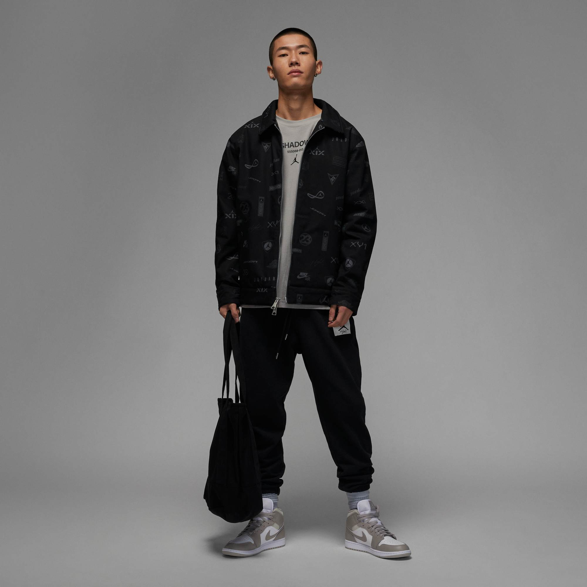 Ao Nike Air Jordan Flight Heritage Jacket 'Black' DV7564-010