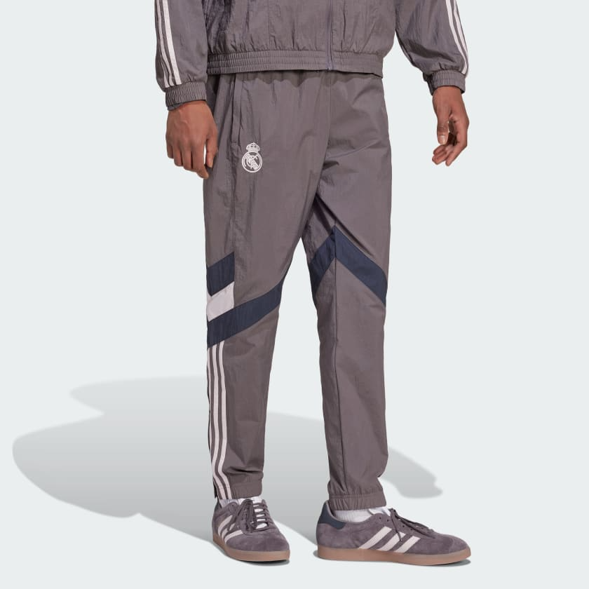 Quan Adidas Real Madrid Originals Track Pants 'Grey' JI9480