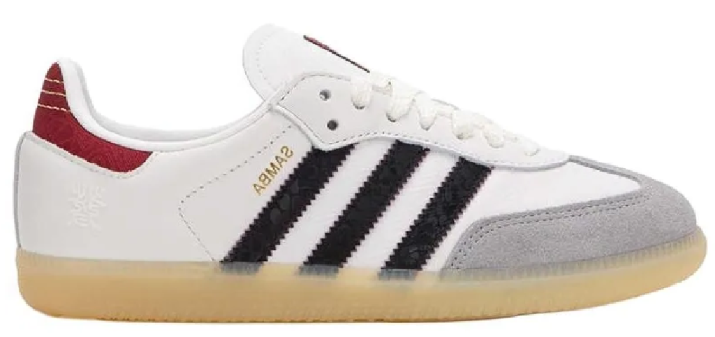 Giay Adidas Samba CNY 'White Red' JR8083