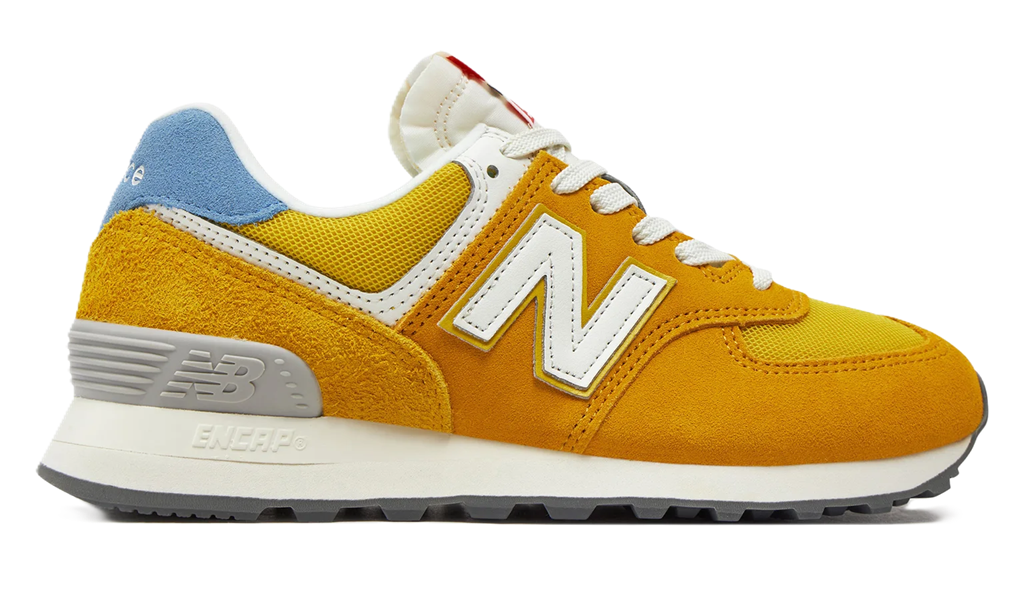 Giay New Balance 574 Yellow Light Blue WL574YJ2