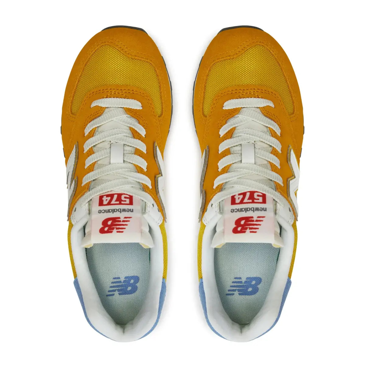 Giay New Balance 574 Yellow Light Blue WL574YJ2