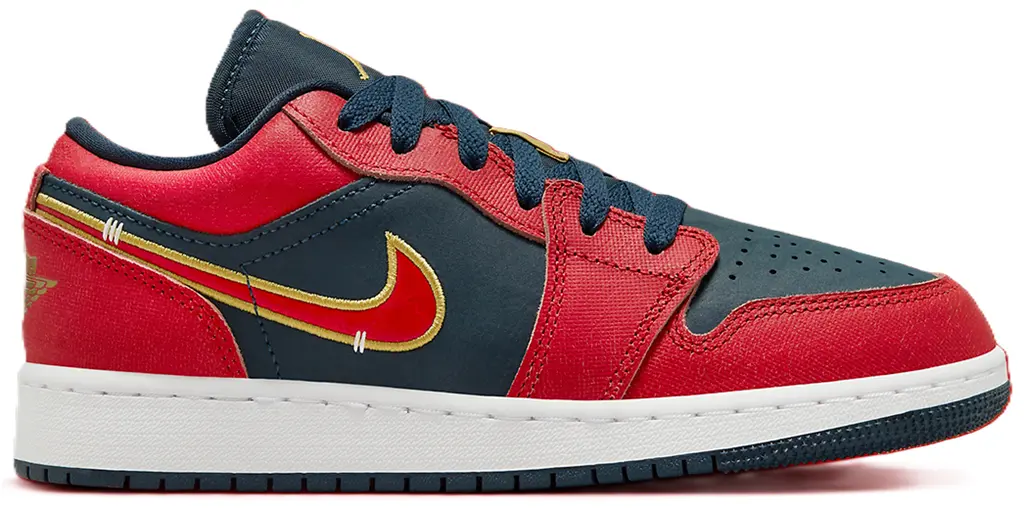 Giay Nike Air Jordan 1 Low GS 'Armory Navy Sport Red' FQ7380-400