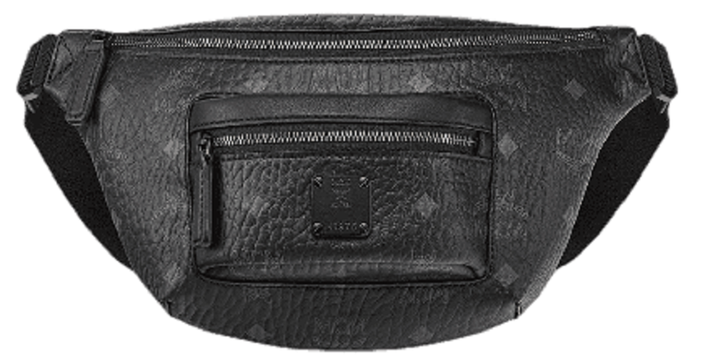 Tui MCM Fursten Belt Bag in Visetos 'Black' MMZCAFI01BK001