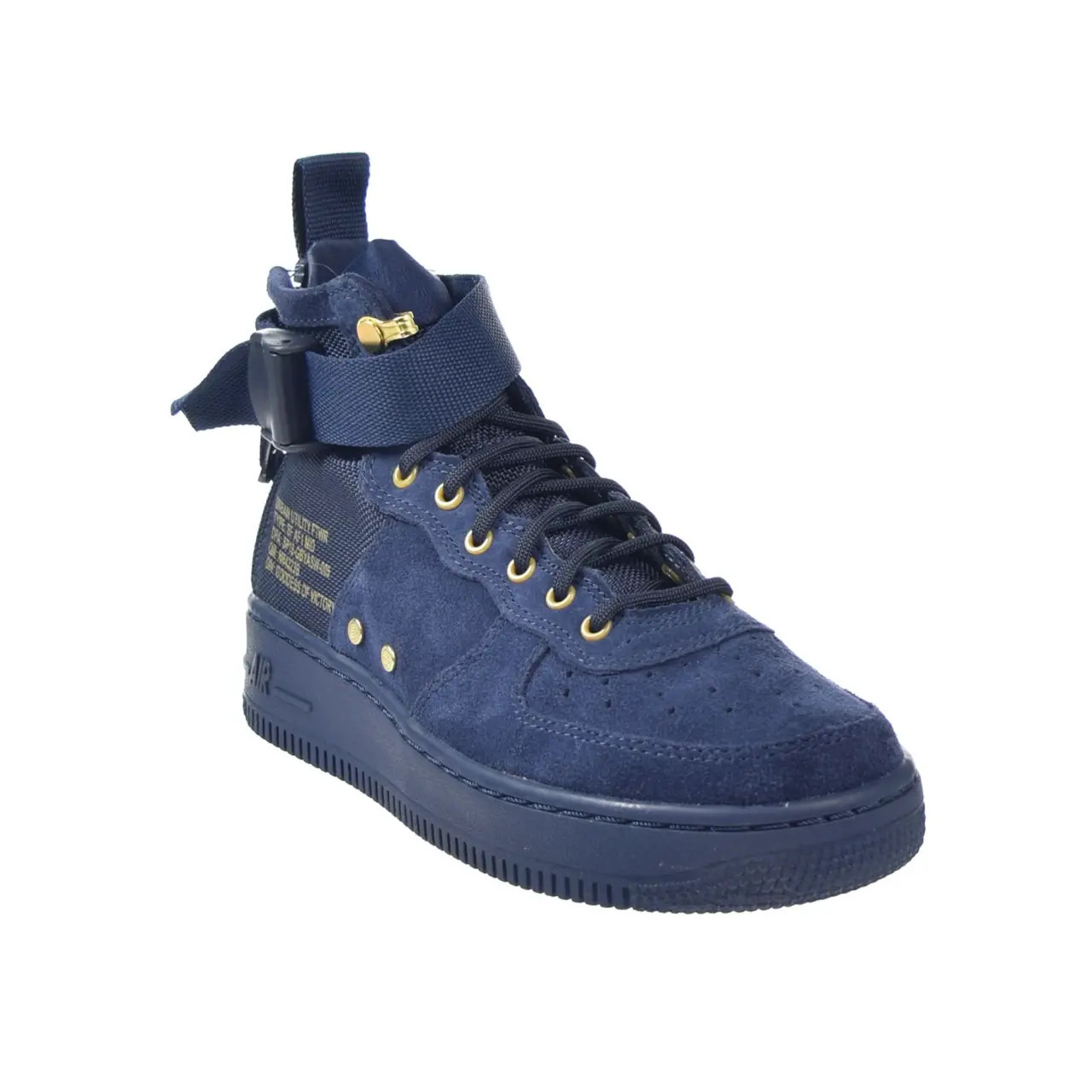 Giay Nike SF Air Force 1 Mid GS 'Obsidian Black' AJ0424-400