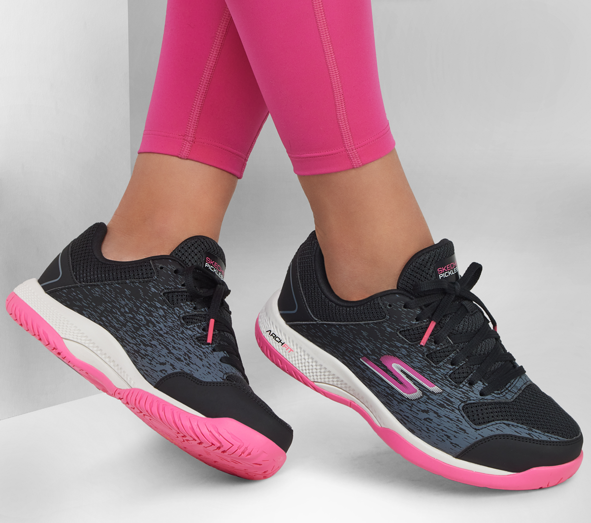 Giay Skechers Viper Court 'Black Pink' 172070C-BKPK