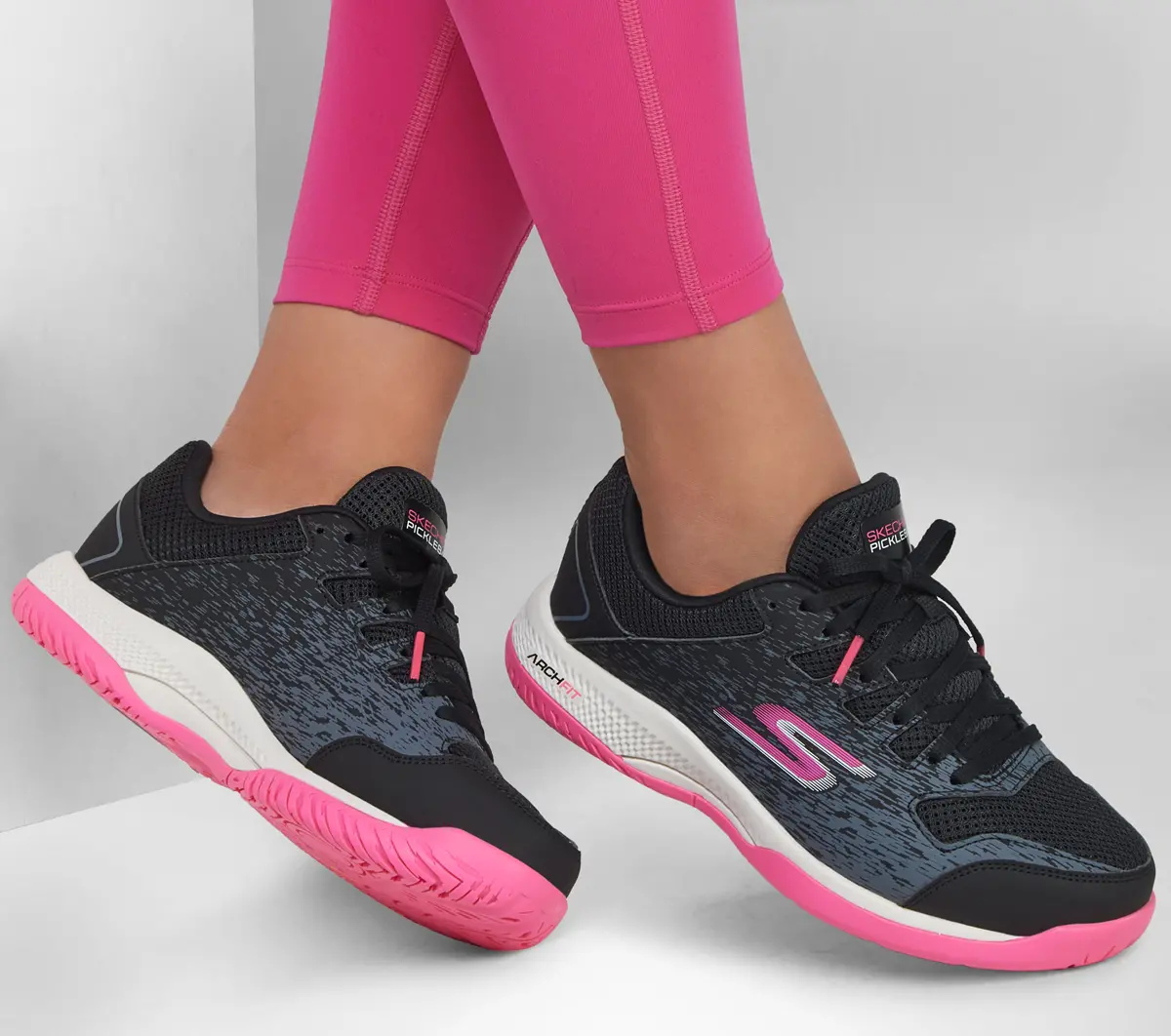 Giay Skechers Viper Court 'Black Pink' 172070C-BKPK