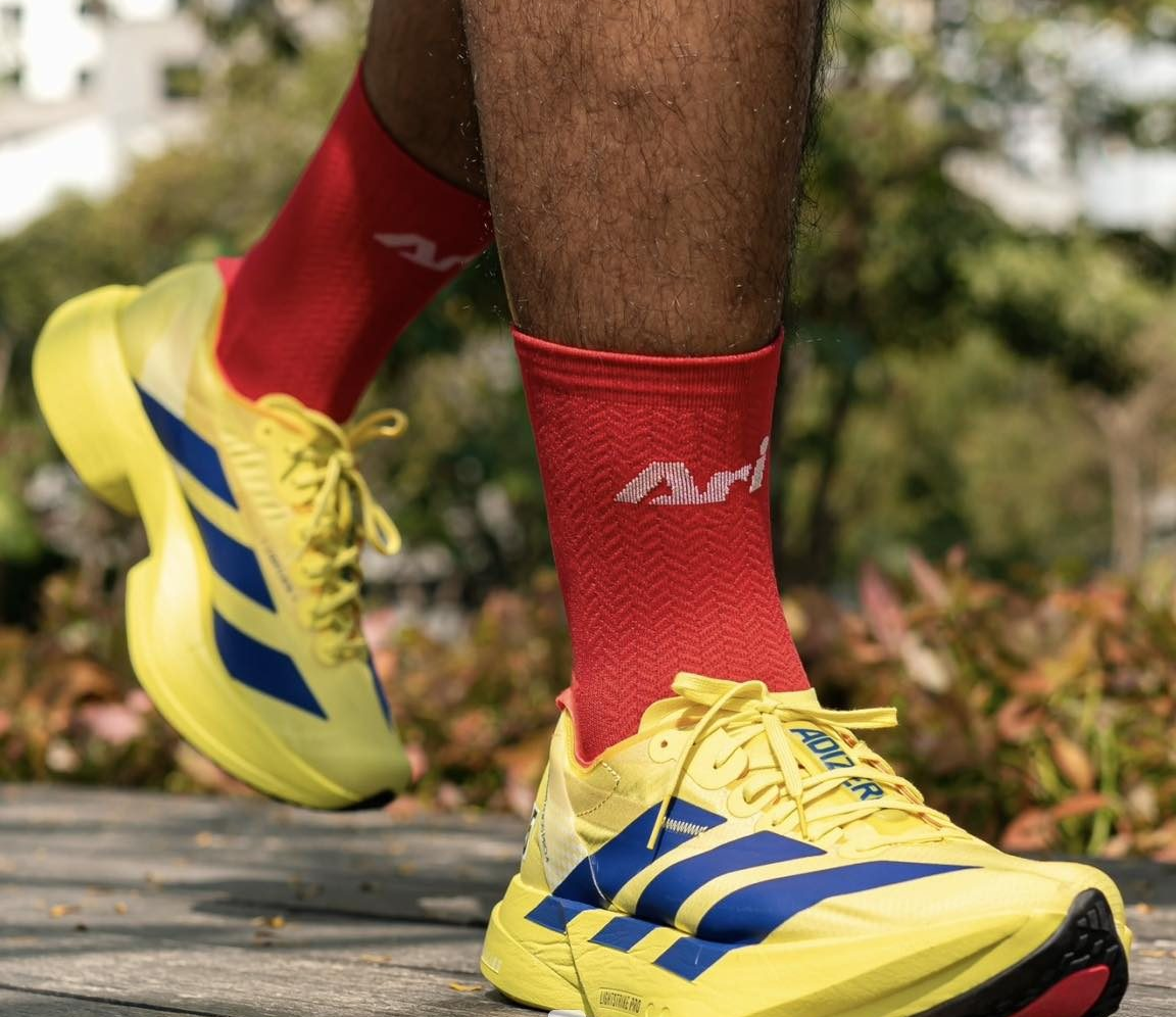 Giay Adidas Adizero Adios Pro 4 'Yellow Navy' JR6373