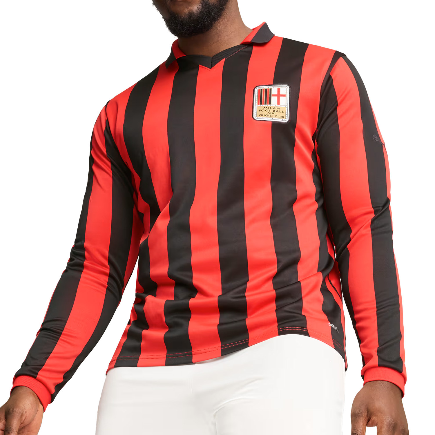 Ao Puma AC Milan 125th Anniversary Jersey 'Red Black' 775052-04