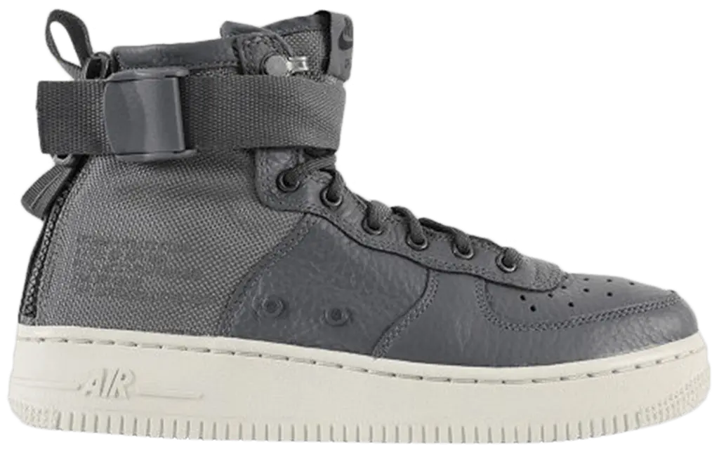 Giay Nike SF Air Force 1 Mid GS 'Dark Grey Bone' AJ0424-002