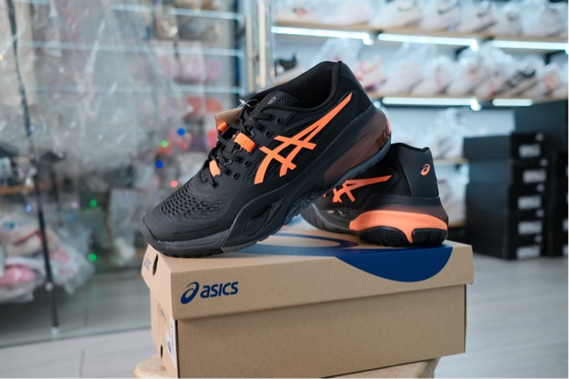 Alternative view of Giày Asics Gel Resolution X 'Black Shocking Orange' 1041A481-001