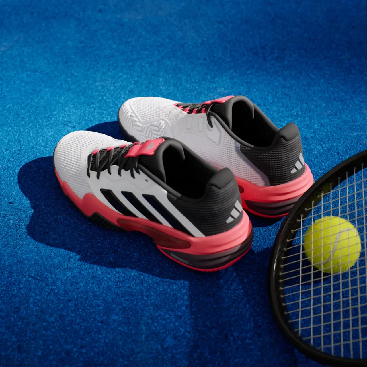 Giay Adidas Barricade 13 'White Black Lucid Red' IH2558