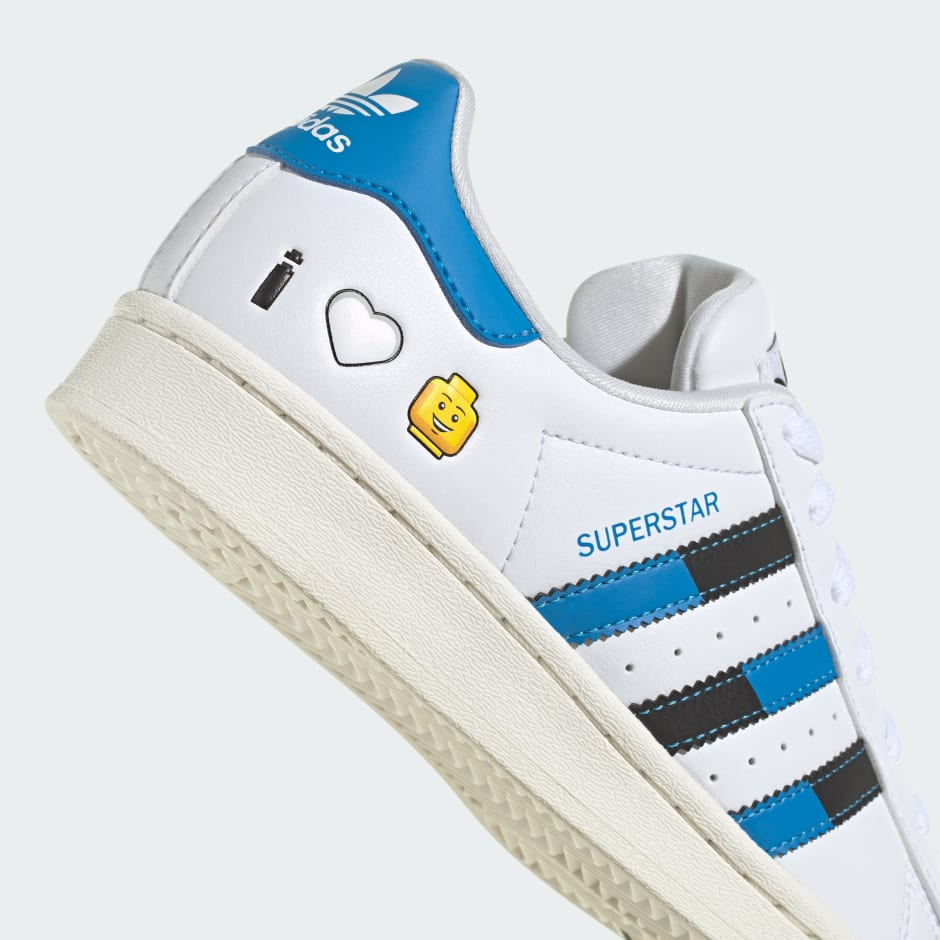 Giay Adidas Superstar x LEGO 'White Blue' IF2909