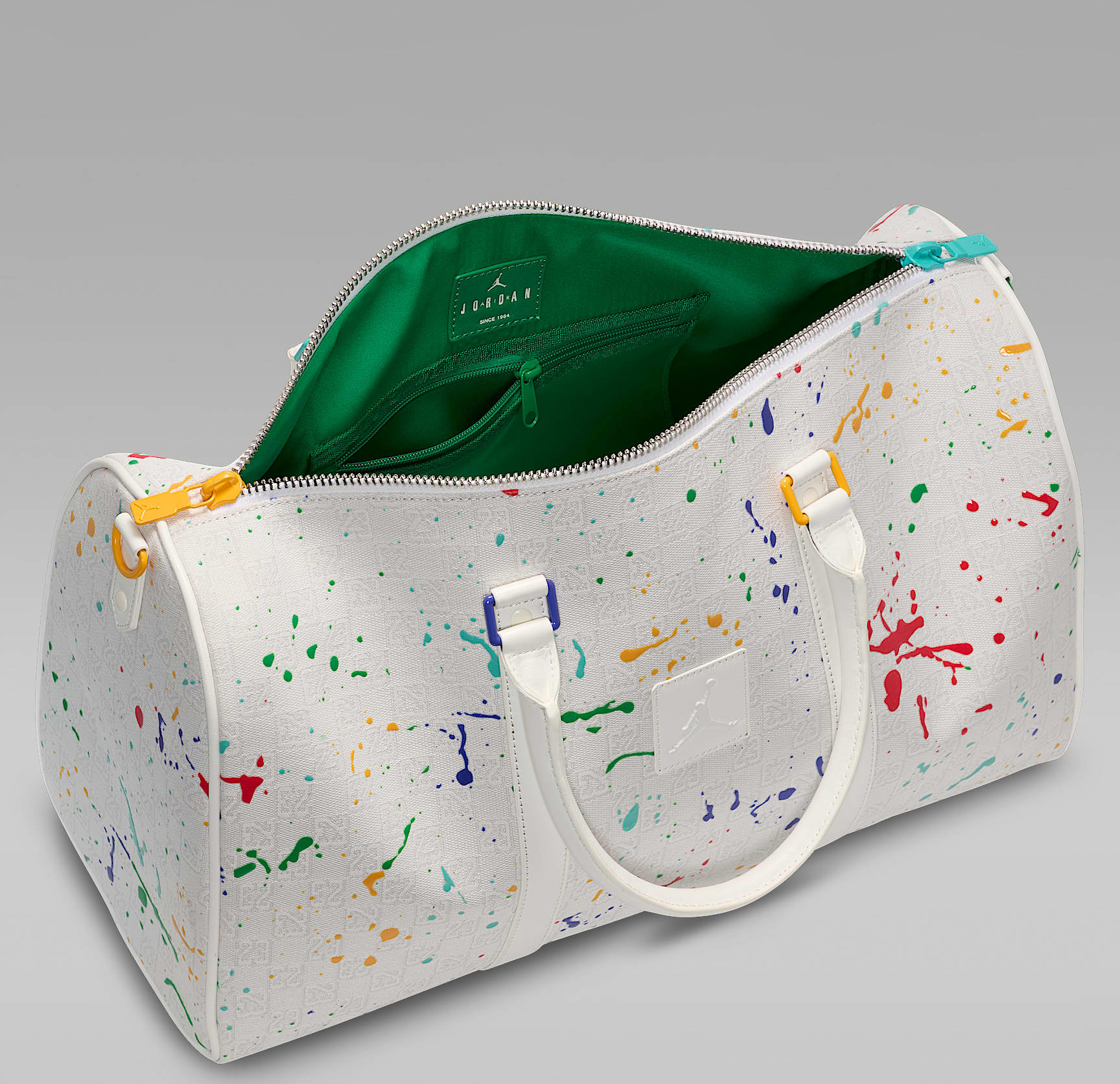 Tui Nike Jordan Monogram Duffle Duffle Bag 'White' FJ6787-133