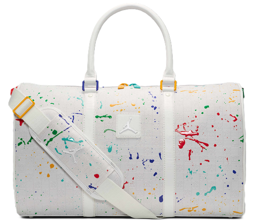 Tui Nike Jordan Monogram Duffle Duffle Bag 'White' FJ6787-133