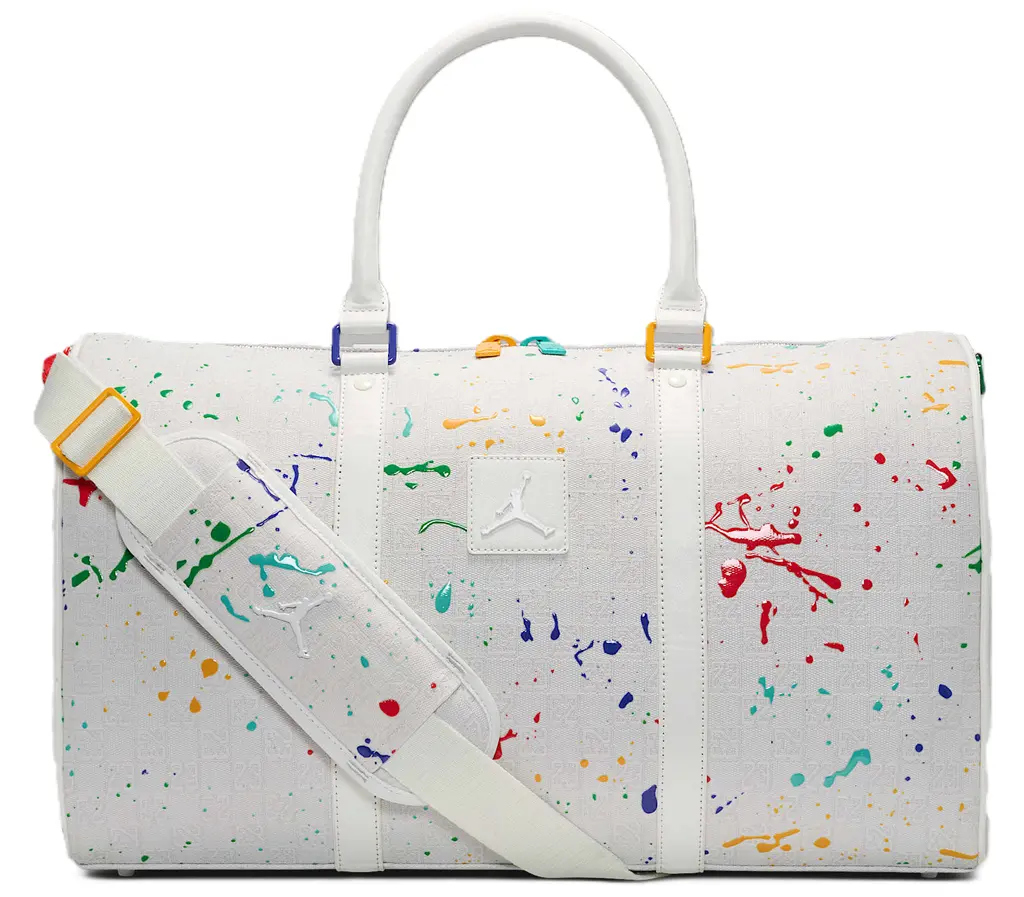 Tui Nike Jordan Monogram Duffle Duffle Bag 'White' FJ6787-133