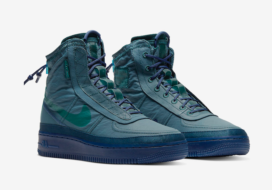 Giay Nike Air Force 1 Shell 'Midnight Turquoise' BQ6096-300