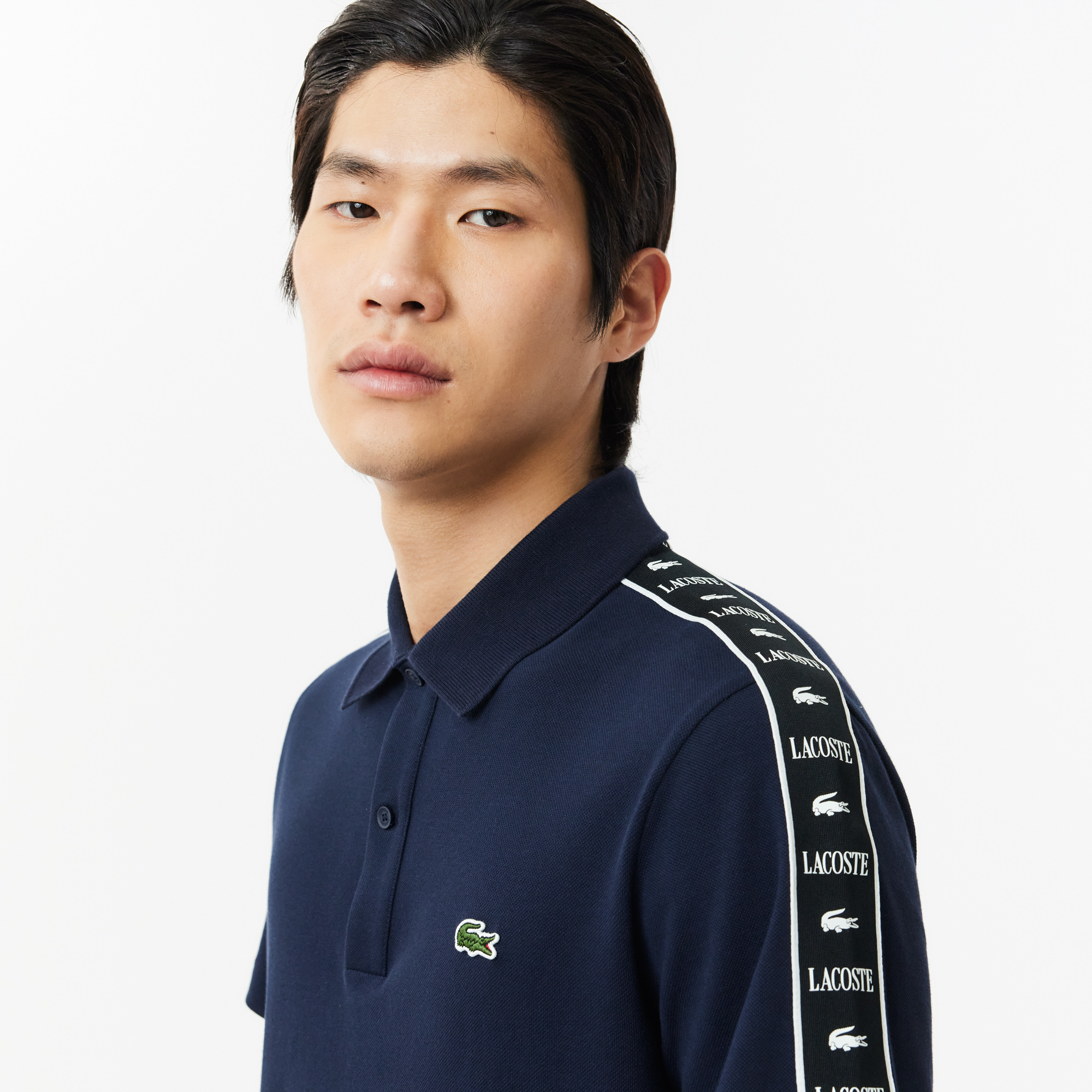 Ao Lacoste Regular Fit Stretch Mini Pique Polo 'Navy Blue' PH7398-51-166