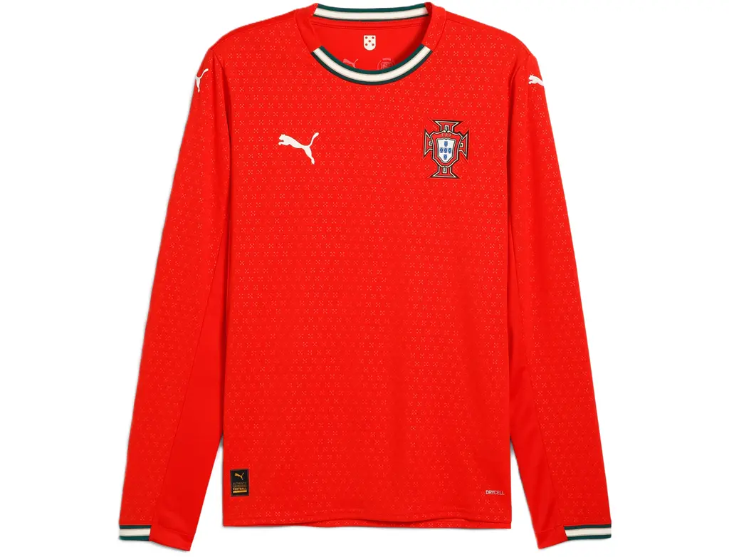 Ao Puma Portugal 2025 Long-Sleeved Home Jersey 'Red' 779191-01