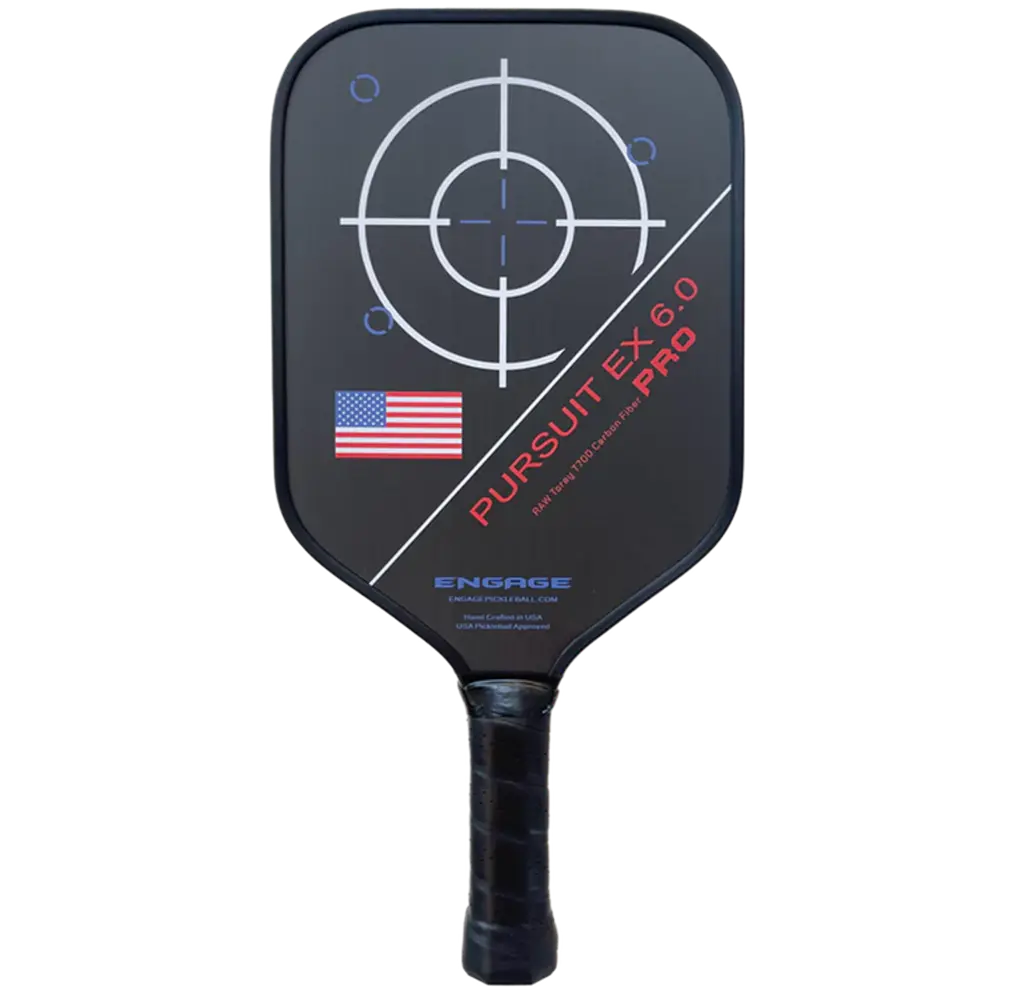 Vot Pickleball Racket Engage Pursuit Pro EX 6.0 Standard 'Red White Blue'