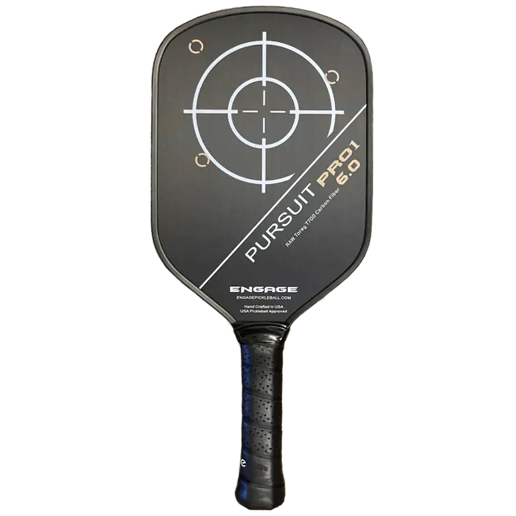 Vot Pickleball Racket Engage Pursuit Pro1 6.0 Power Series ' Arctic Gold'