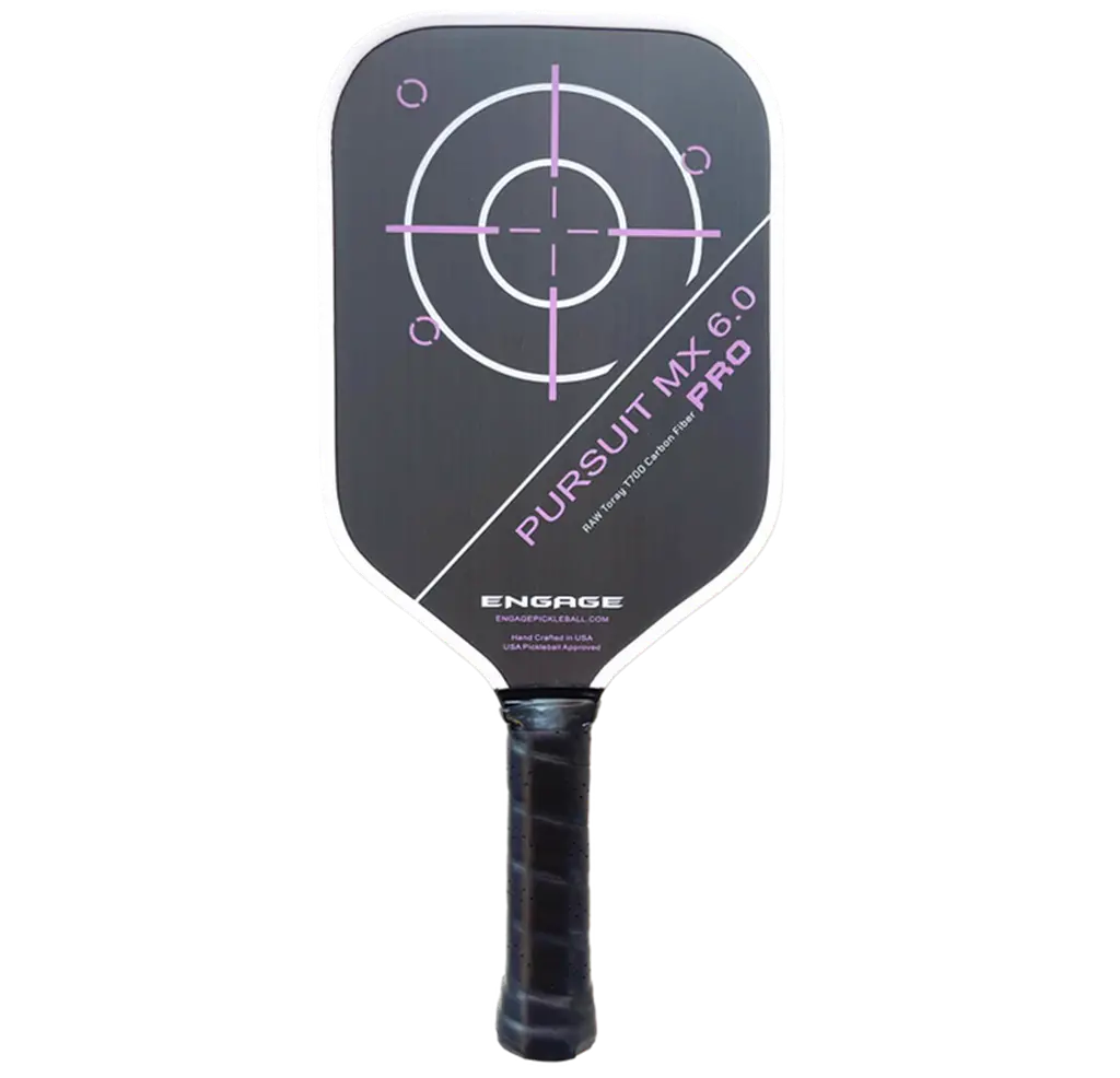 Vot Pickleball Racket Engage Pursuit Pro MX 6.0 Elongated 'Deep Magenta'