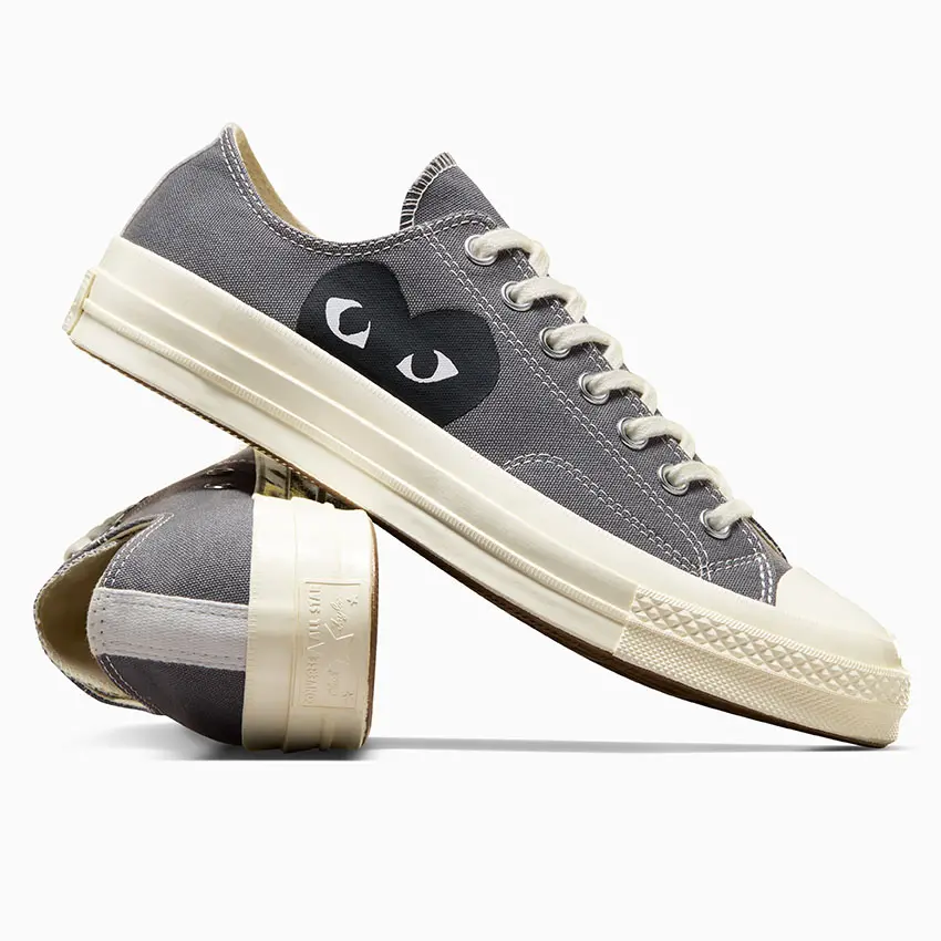 Giay Converse Chuck Taylor All Star 70 Ox x Comme des Garcons Play 'Grey' A08797C