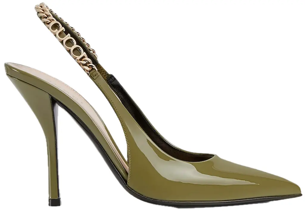 Giay Gucci Signoria Slingback Pump 'Dark Green' 783821-BNC80-3706