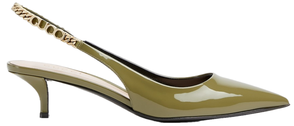 Giay Gucci Signoria Slingback Pump 'Dark Green' 782832-BNC80-3706
