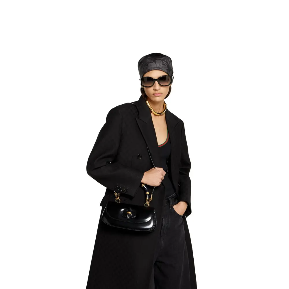 Tui Gucci Bamboo Diva Small Handle Bag 'Black' 827750-AAEVT-1000