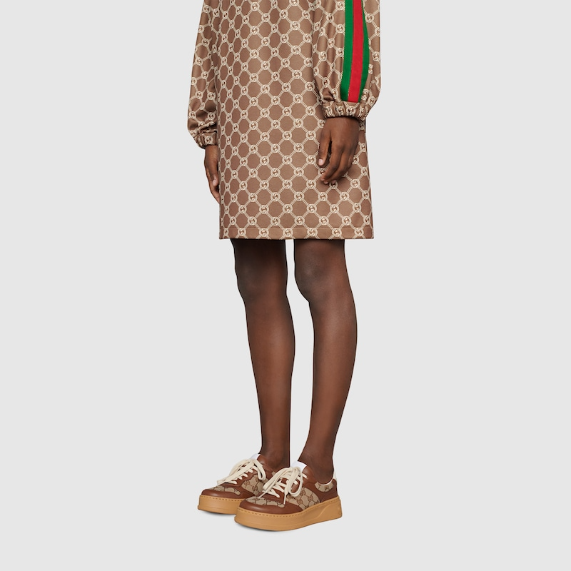 Giay Gucci GG Trainer 'Beige And Ebony' 676092-UPG20-2866