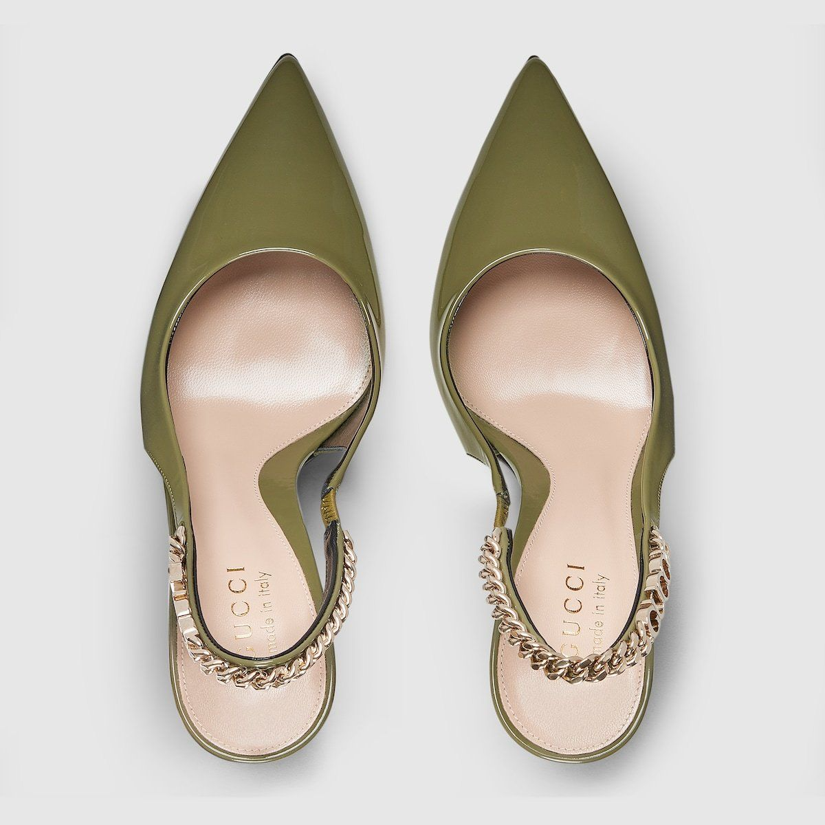 Giay Gucci Signoria Slingback Pump 'Dark Green' 783821-BNC80-3706