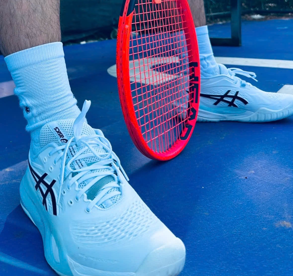 Giay Asics Gel Resolution X 'White Black' 1041A481-100