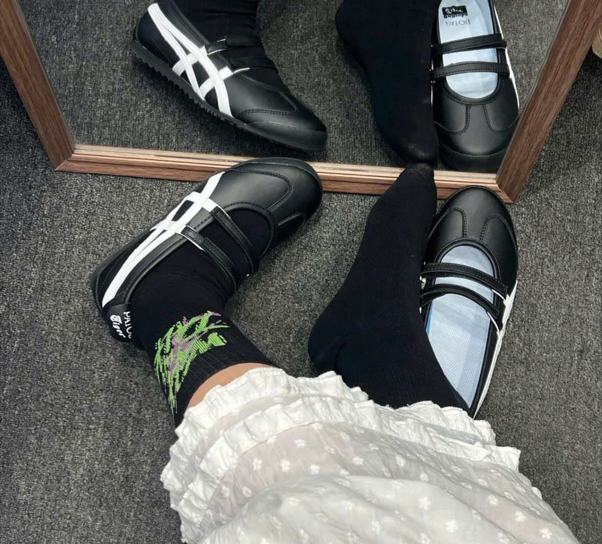 Giay Onitsuka Tiger Mexico 66 Ballerina x PATOU 'Black White' 1183C379-002