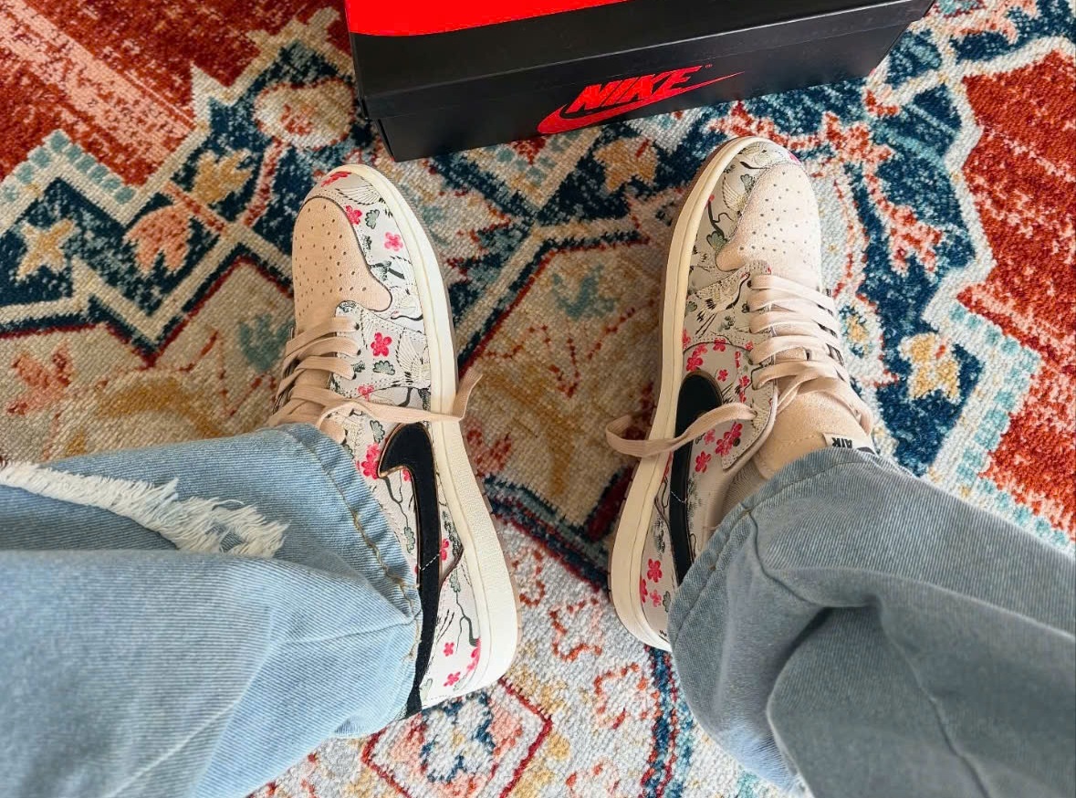 Giay Nike Air Jordan 1 Retro Low OG x Rui Hachimura 'Oatmeal' HV8293-100