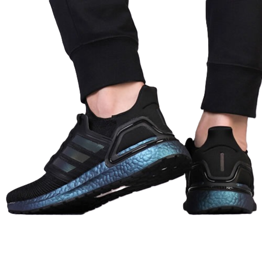 Giay Adidas UltraBoost 20 'Black Signal Cyan' G55839
