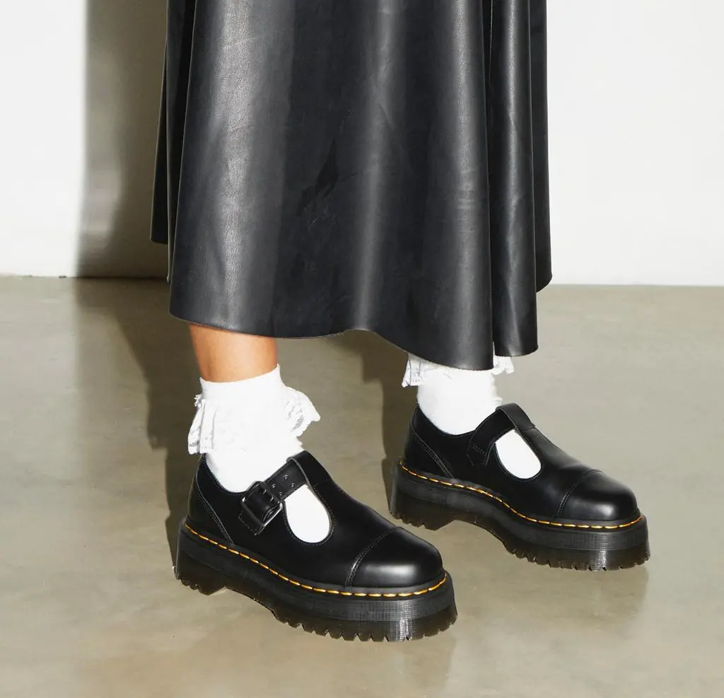 Giay Dr.Martens Bethan Polished Smooth Leather 'Black' 15727001