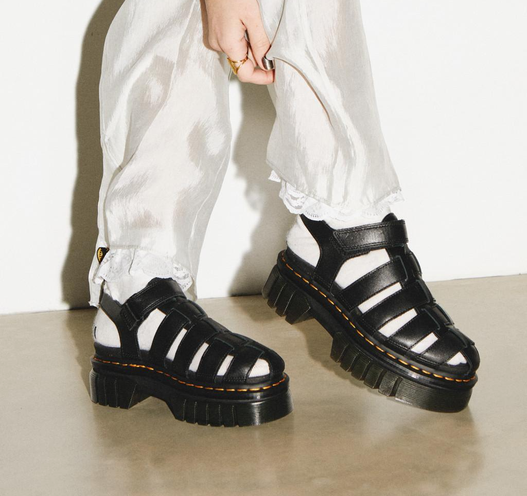 Dep Dr.Martens Ricki Fisherman Platform Sandals 'Black' 31549001