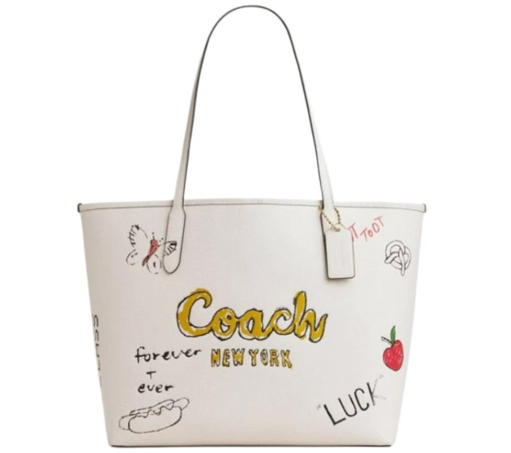 Tui Coach City Tote Bag Sketch Print 'White' CAK18-IMCAH