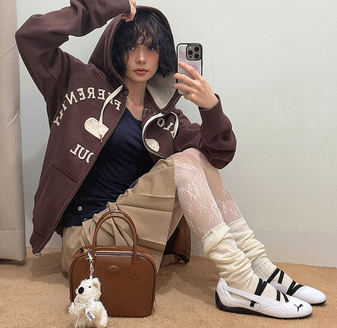 Giay Puma Speedcat Ballet Leather 'White Black' 403587-01