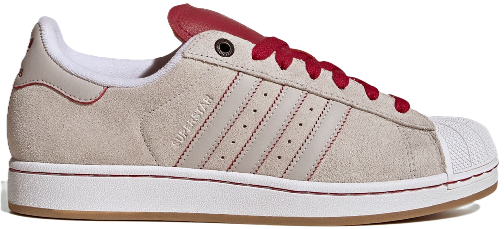 Giay Adidas Superstar II 'Crystal White Team Victory Red' JI0133